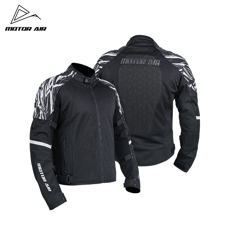 Motorcycle Gear Mesh - Black Motorcycle Jacket Men's Riding Gears