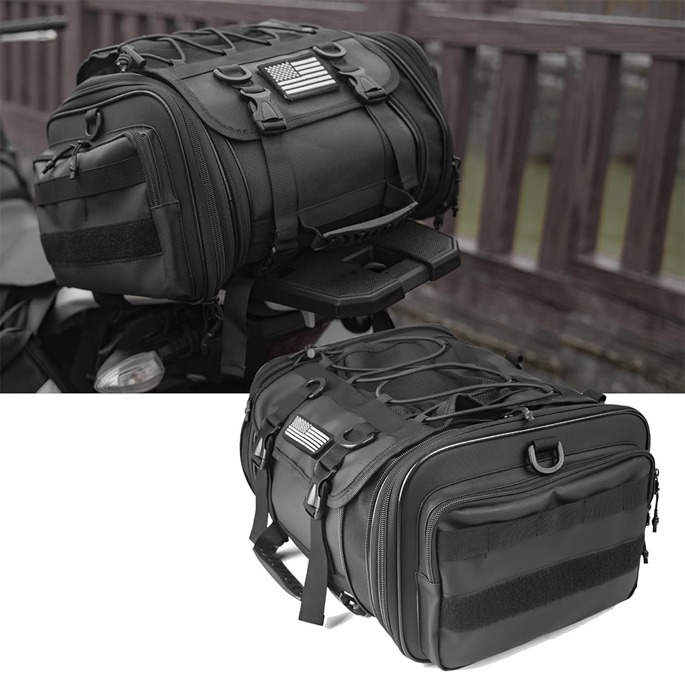 Motorcycle Gear Warehouse - Motorcycle Accessories 30-45L Expandable Tactical Motorbike
