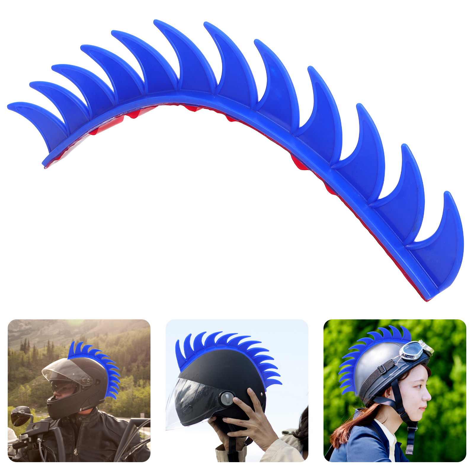 Motorcycle Gear Blue - Arc-Shaped Blue Decoration Patch for Motorcycle