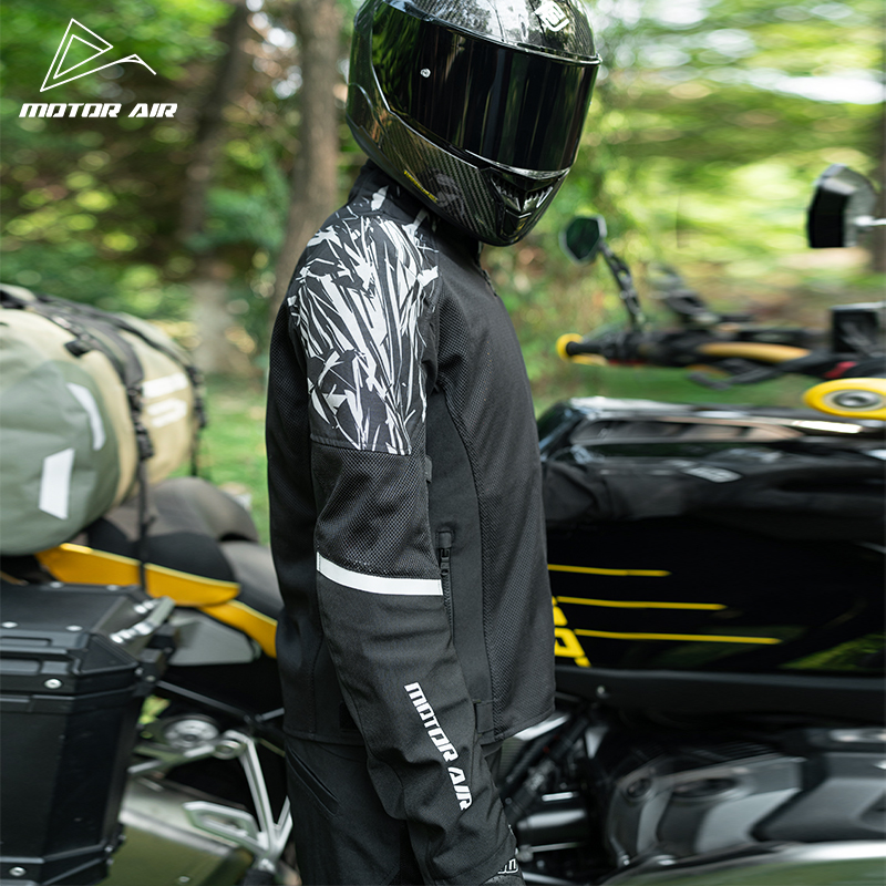 Black Motorcycle Jacket Men's  - Motorcycle Gear Mesh recension och pris