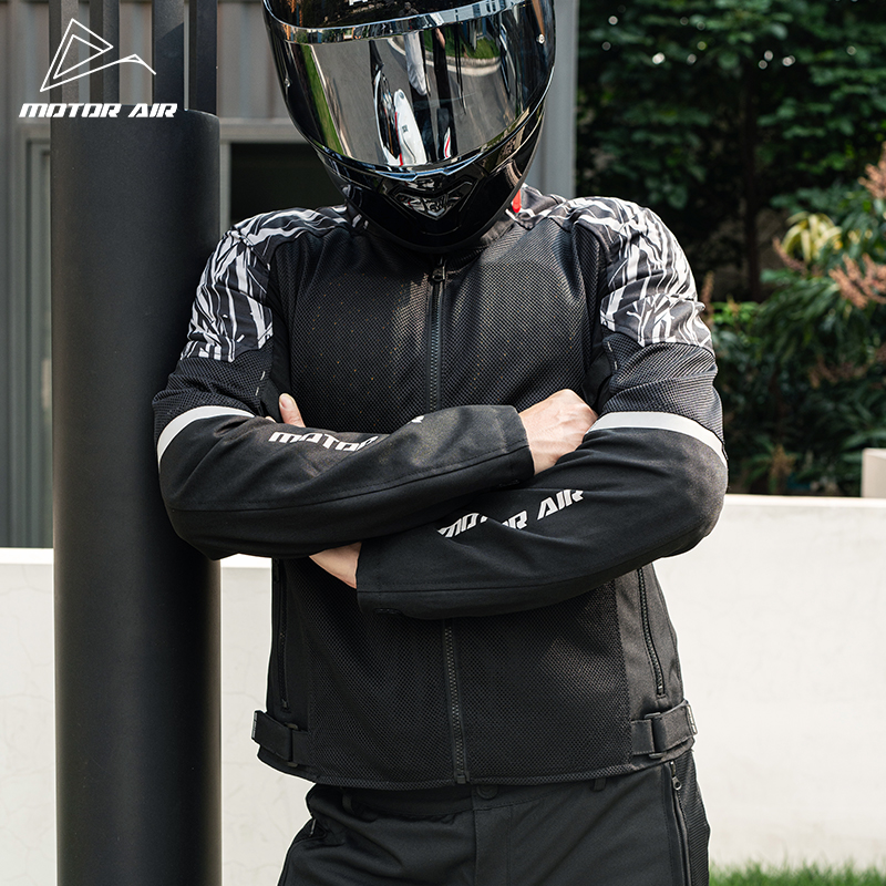 Black Motorcycle Jacket Men's  - Motorcycle Gear Mesh recension och pris