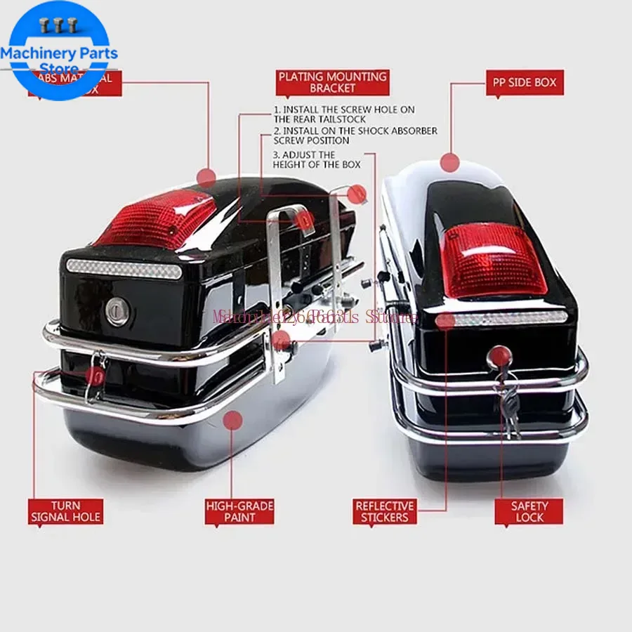 24L Motorcycle Side Boxs Lugga - Motorcycle Gear Warehouse recension och pris