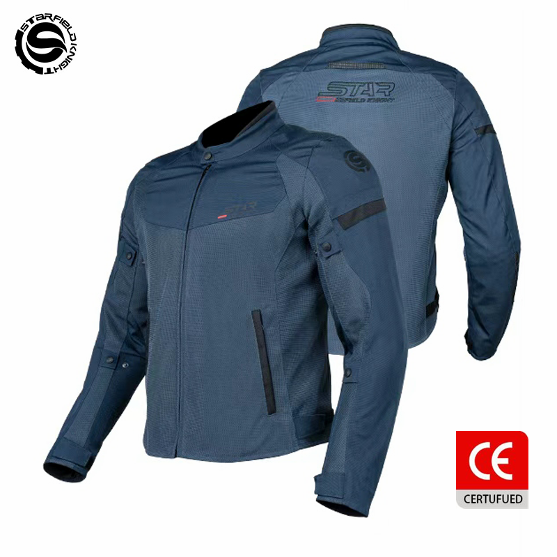 SFK Blue Motorcycle Jacket Spr - Motorcycle Gear Blue recension och pris