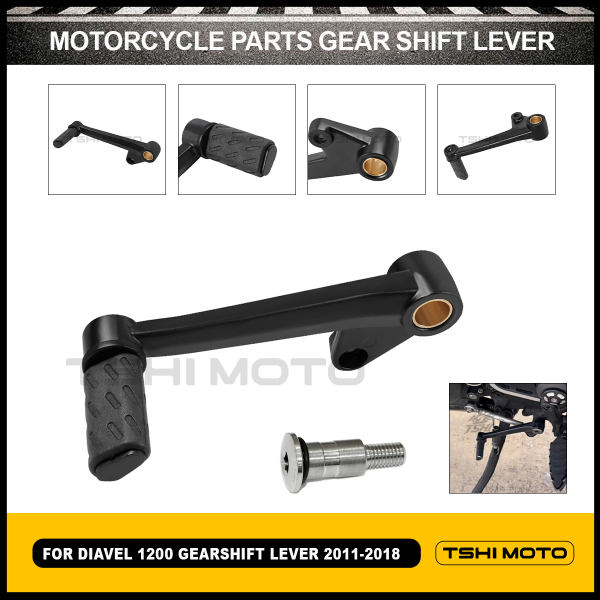 Pure Aluminum Gear Shift Lever - Motorcycle Gear Change recension och pris