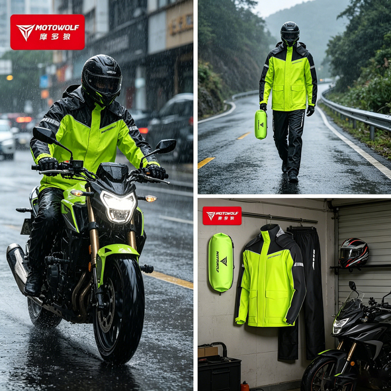 MOTOWOLF Motorcycle Raincoat A - Motorcycle Gear Mesh recension och pris