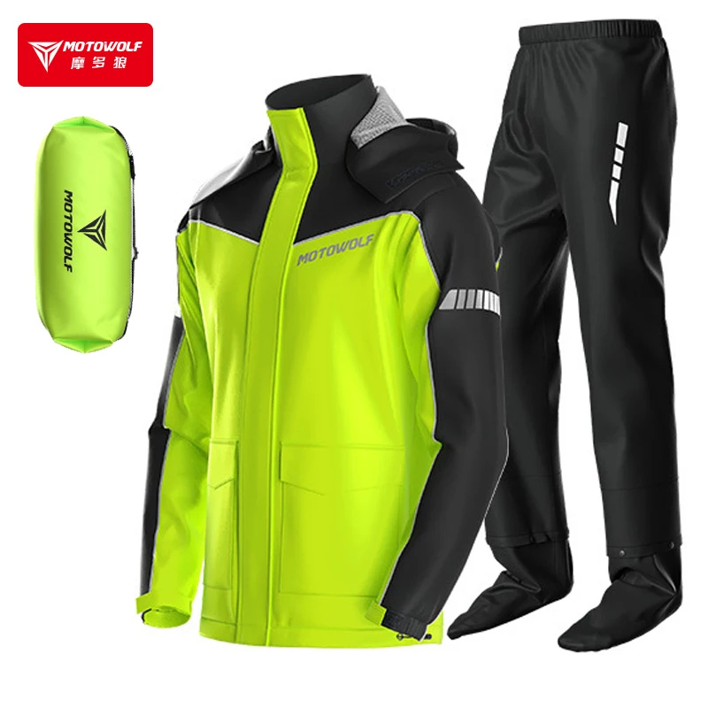 MOTOWOLF Motorcycle Raincoat A - Motorcycle Gear Mesh recension och pris