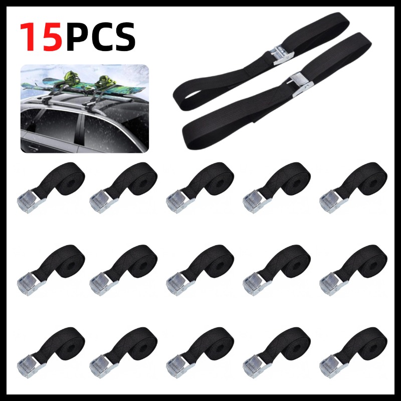 10PCS 40cm Black Buckle Tie-Do - Motorcycle Gear Backpack recension och pris