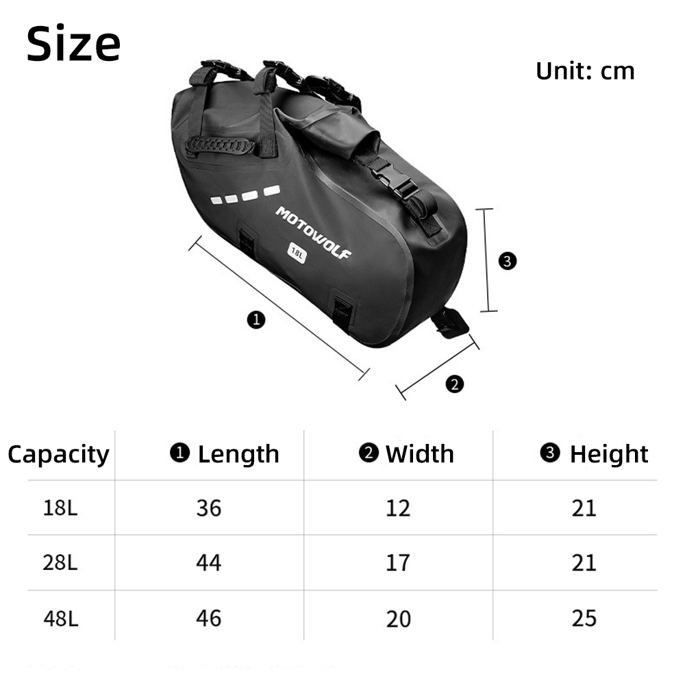 Waterproof Motorcycle Saddle B - Motorcycle Gear Backpack recension och pris