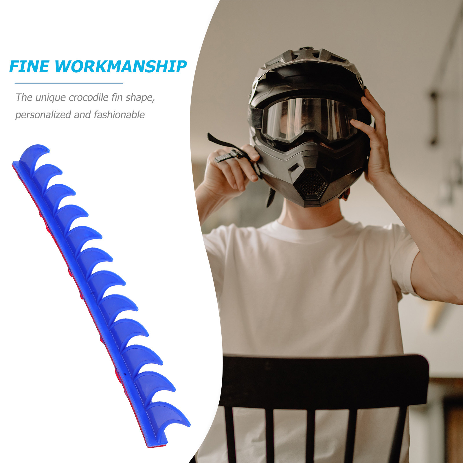 Arc-Shaped Blue Decoration Pat - Motorcycle Gear Blue recension och pris
