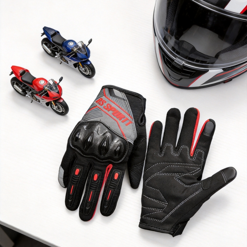 RS Full Finger Motorcycle Glov - Motorcycle Gear Mesh recension och pris