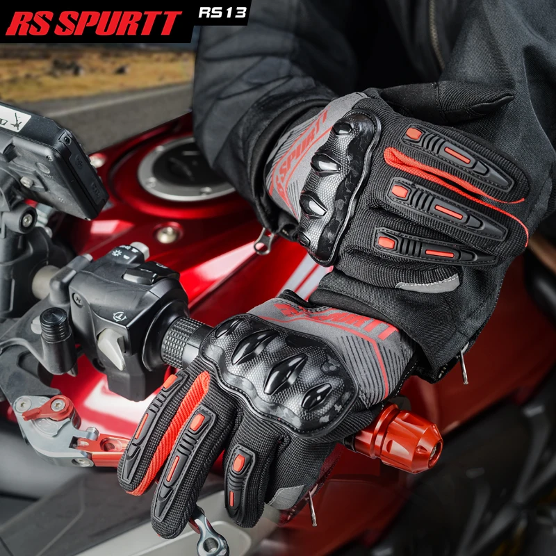 RS Full Finger Motorcycle Glov - Motorcycle Gear Mesh recension och pris