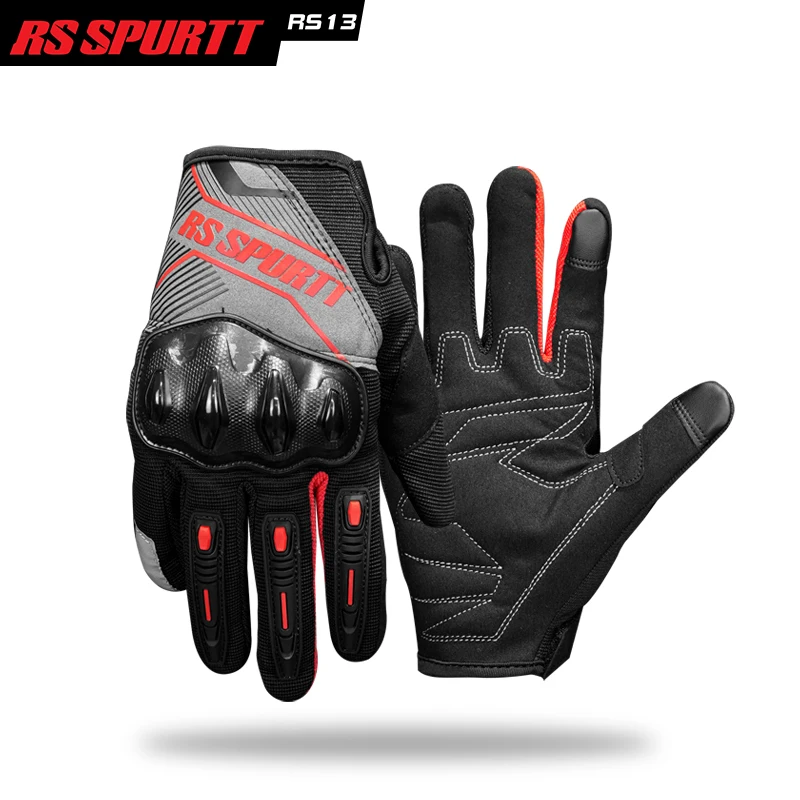 RS Full Finger Motorcycle Glov - Motorcycle Gear Mesh recension och pris